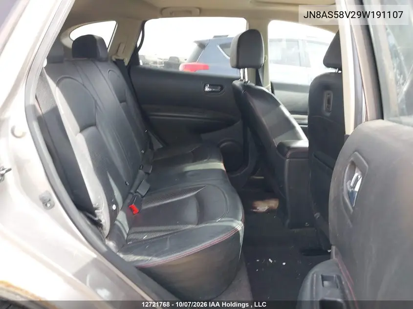 2009 NISSAN ROGUE VIN JN8AS58V29W191107 — фото 8