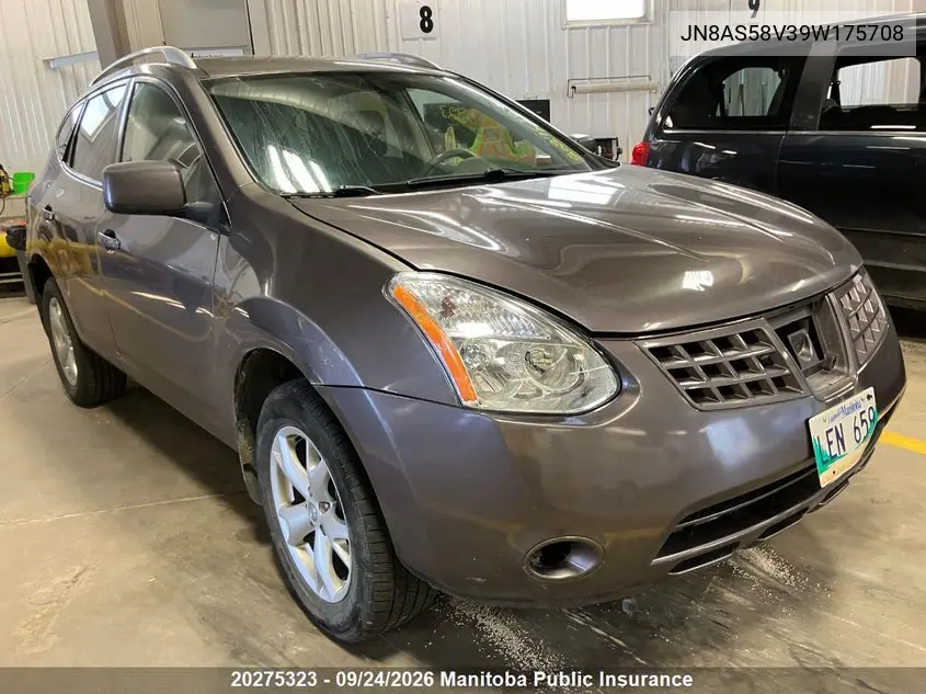 NISSAN ROGUE 2009, VIN JN8AS58V39W175708