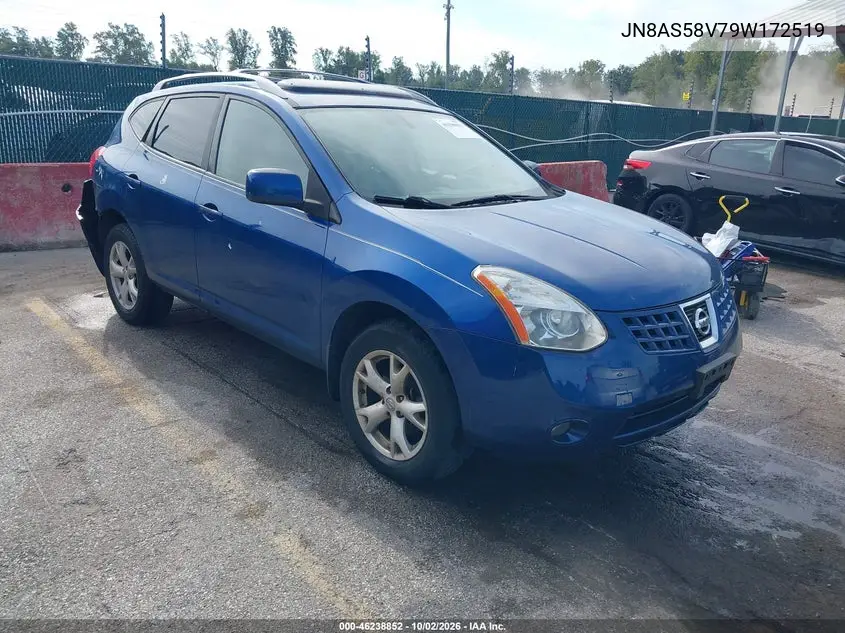 NISSAN ROGUE 2009, VIN JN8AS58V79W172519