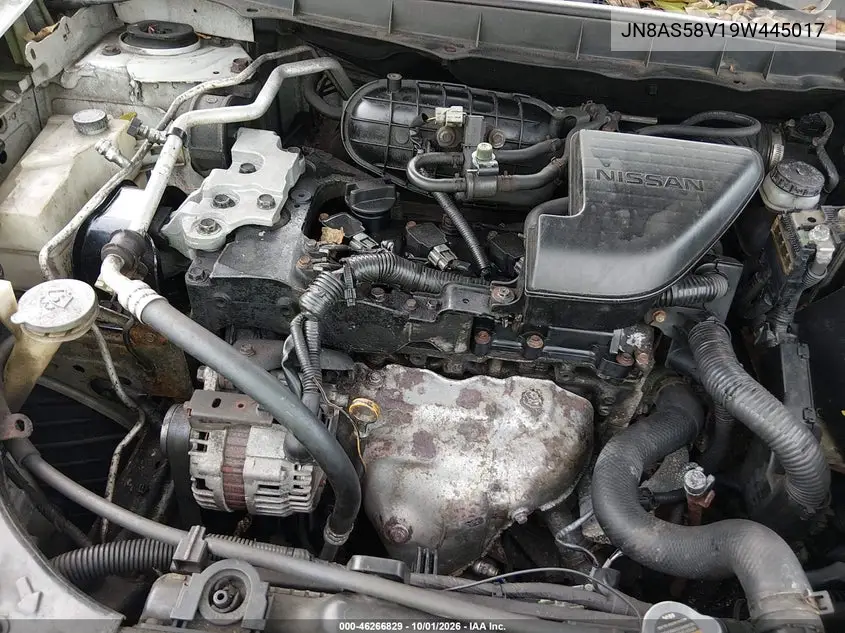 2009 NISSAN ROGUE VIN JN8AS58V19W445017 — фото 10
