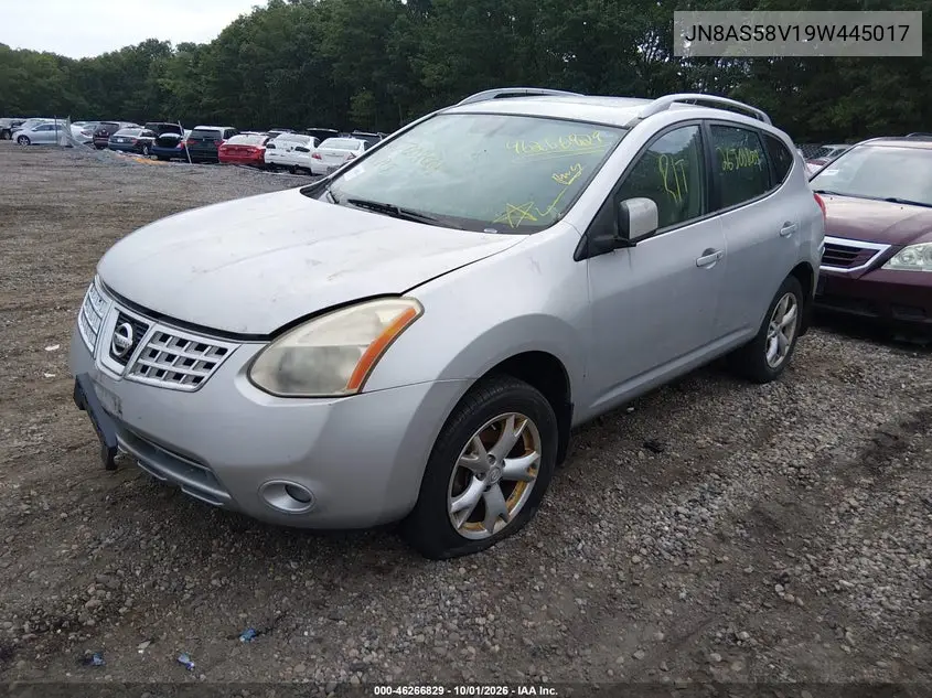 2009 NISSAN ROGUE VIN JN8AS58V19W445017 — фото 2