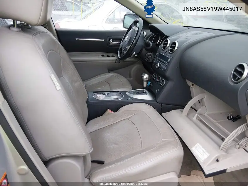 2009 NISSAN ROGUE VIN JN8AS58V19W445017 — фото 5