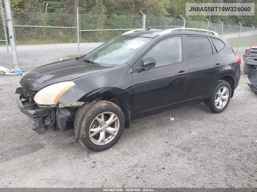 2009 NISSAN ROGUE VIN JN8AS58T19W326060 — фото 2