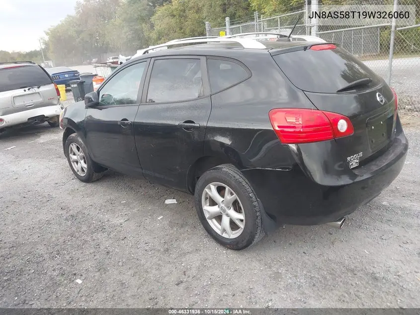2009 NISSAN ROGUE VIN JN8AS58T19W326060 — фото 3