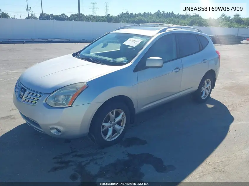 2009 NISSAN ROGUE VIN JN8AS58T69W057909 — фото 2