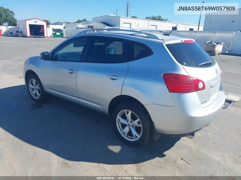 2009 NISSAN ROGUE VIN JN8AS58T69W057909 — фото 3