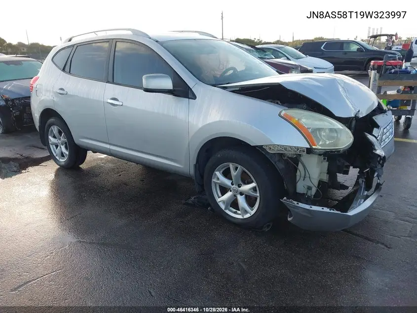 NISSAN ROGUE 2009, VIN JN8AS58T19W323997
