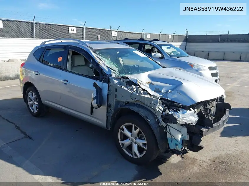 NISSAN ROGUE 2009, VIN JN8AS58V19W436222