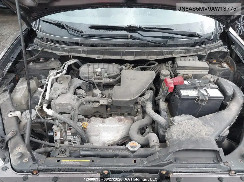 2010 NISSAN ROGUE VIN JN8AS5MV9AW137751 — фото 10