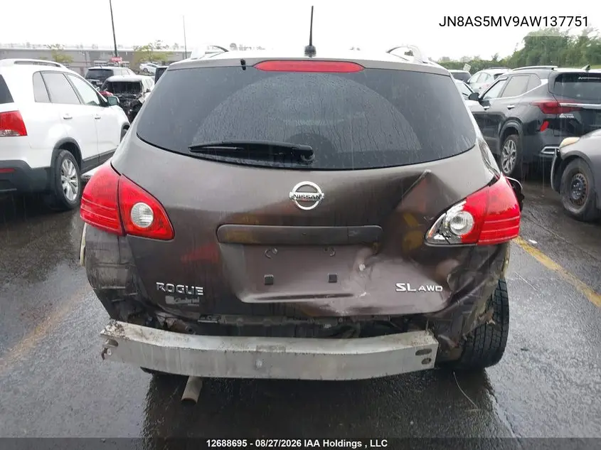2010 NISSAN ROGUE VIN JN8AS5MV9AW137751 — фото 17