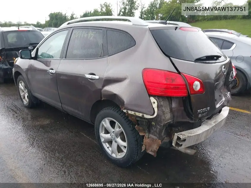 2010 NISSAN ROGUE VIN JN8AS5MV9AW137751 — фото 3