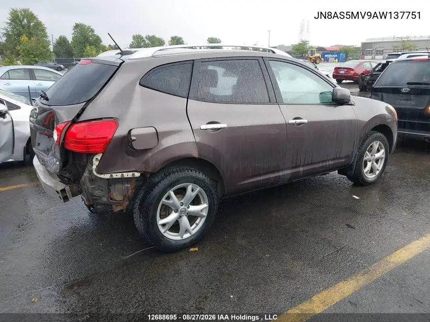 2010 NISSAN ROGUE VIN JN8AS5MV9AW137751 — фото 4