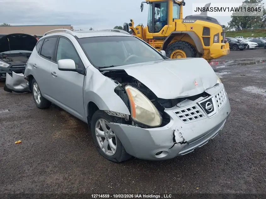 NISSAN ROGUE 2010, VIN JN8AS5MV1AW118045