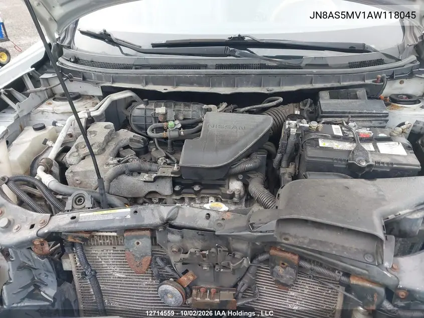 2010 NISSAN ROGUE VIN JN8AS5MV1AW118045 — фото 10