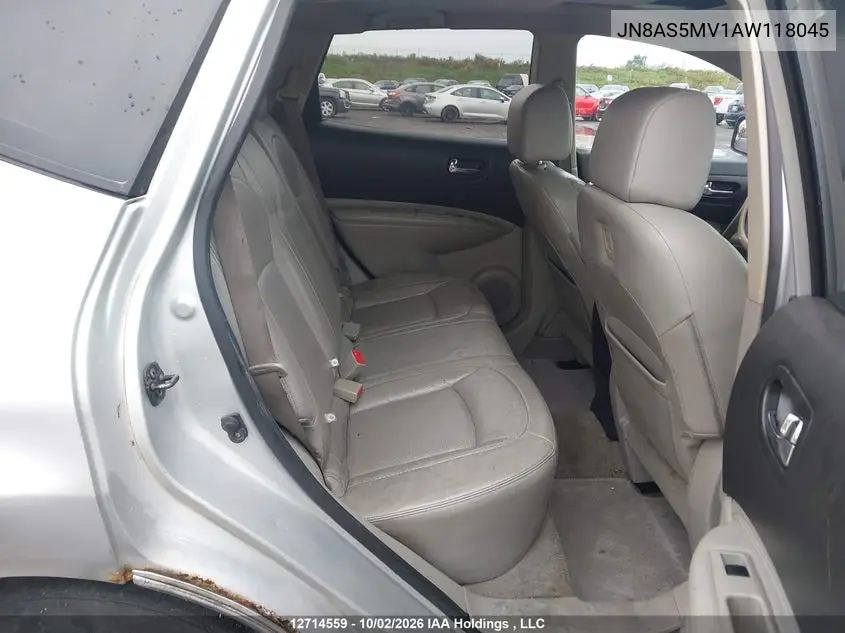 2010 NISSAN ROGUE VIN JN8AS5MV1AW118045 — фото 8
