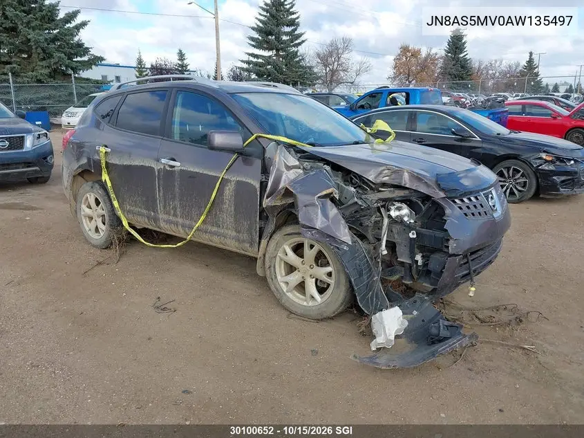 NISSAN ROGUE 2010, VIN JN8AS5MV0AW135497