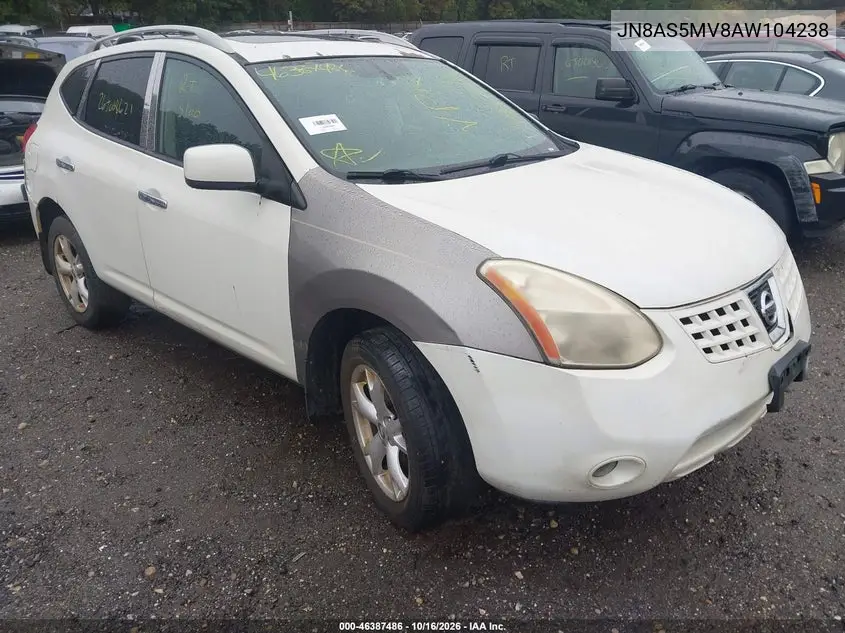 NISSAN ROGUE 2010, VIN JN8AS5MV8AW104238