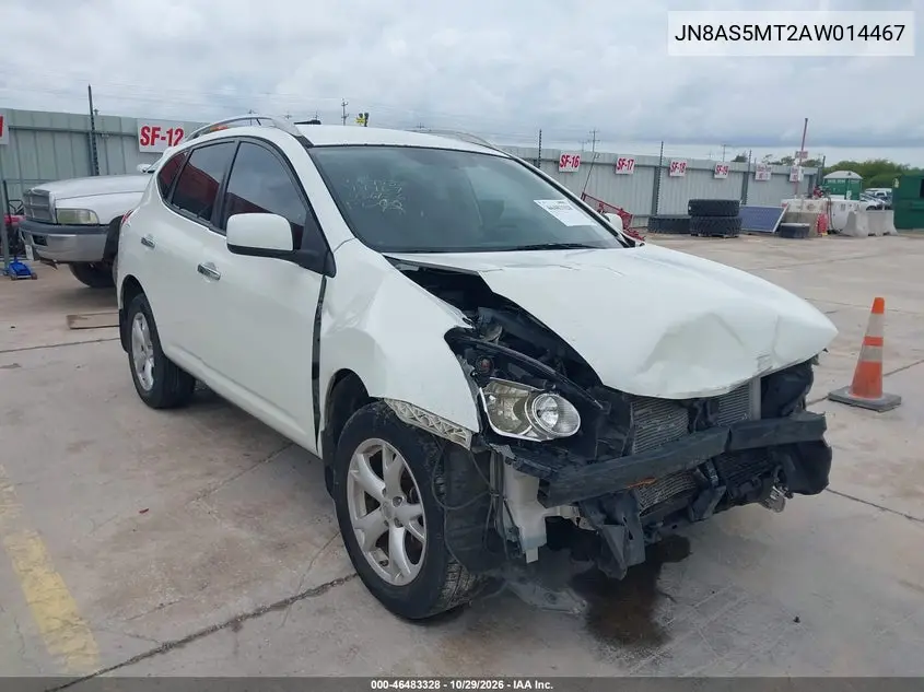 NISSAN ROGUE 2010, VIN JN8AS5MT2AW014467