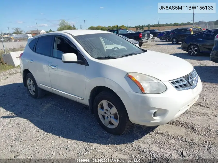 NISSAN ROGUE 2011, VIN JN8AS5MT1BW156133