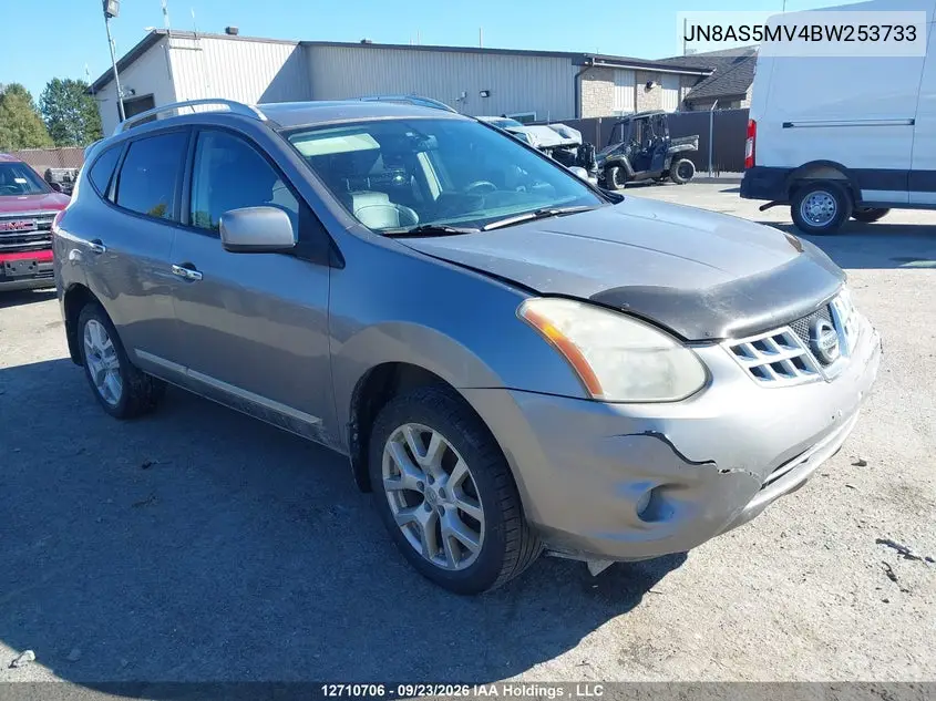 NISSAN ROGUE 2011, VIN JN8AS5MV4BW253733