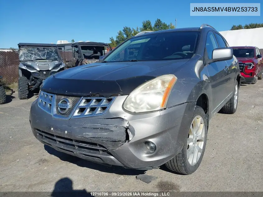 2011 NISSAN ROGUE VIN JN8AS5MV4BW253733 — фото 6