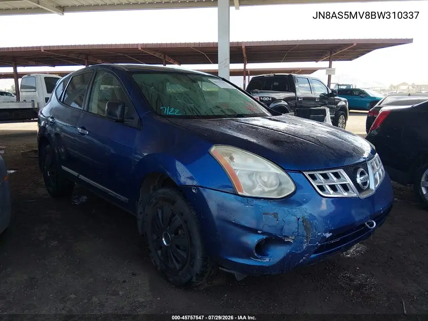 NISSAN ROGUE 2011, VIN JN8AS5MV8BW310337