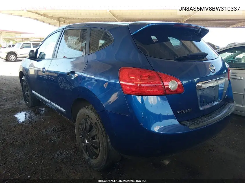 2011 NISSAN ROGUE VIN JN8AS5MV8BW310337 — фото 3