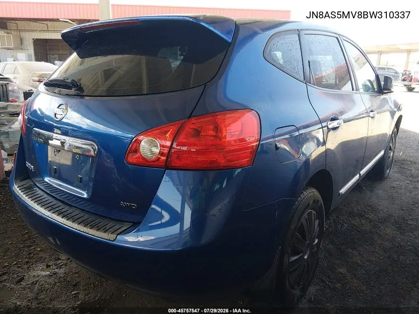 2011 NISSAN ROGUE VIN JN8AS5MV8BW310337 — фото 4