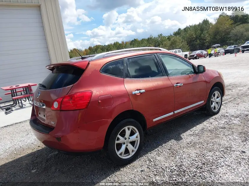 2011 NISSAN ROGUE VIN JN8AS5MT0BW189916 — фото 4