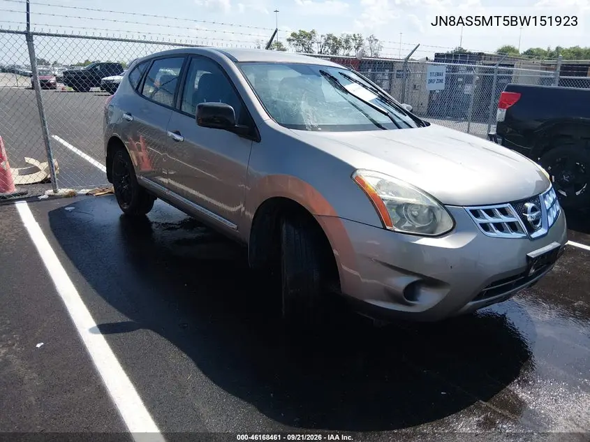 NISSAN ROGUE 2011, VIN JN8AS5MT5BW151923