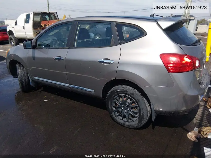 2011 NISSAN ROGUE VIN JN8AS5MT5BW151923 — фото 3