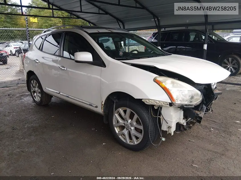 NISSAN ROGUE 2011, VIN JN8AS5MV4BW258205