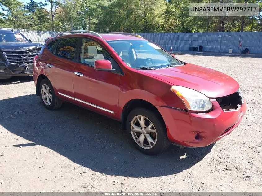 NISSAN ROGUE 2011, VIN JN8AS5MV6BW297717
