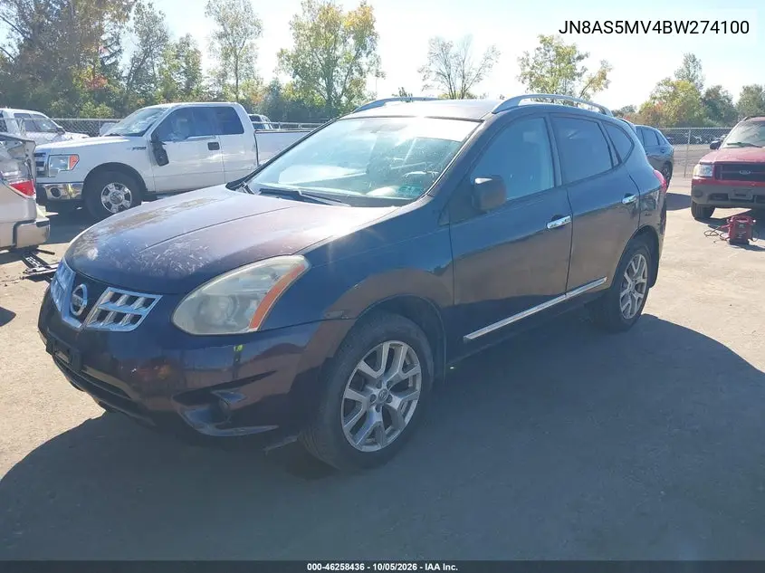 2011 NISSAN ROGUE VIN JN8AS5MV4BW274100 — фото 2