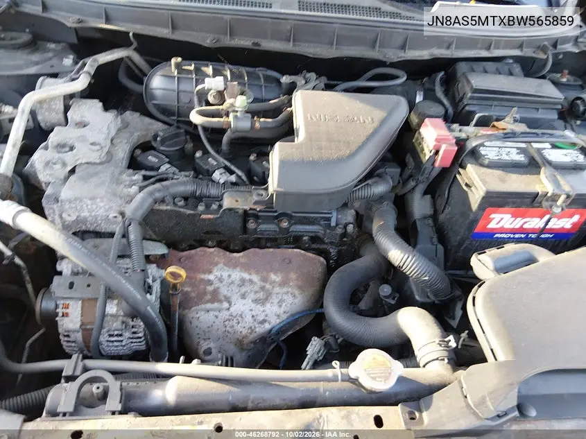 2011 NISSAN ROGUE VIN JN8AS5MTXBW565859 — фото 10
