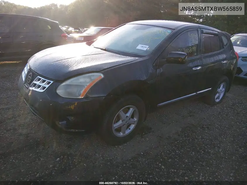 2011 NISSAN ROGUE VIN JN8AS5MTXBW565859 — фото 2