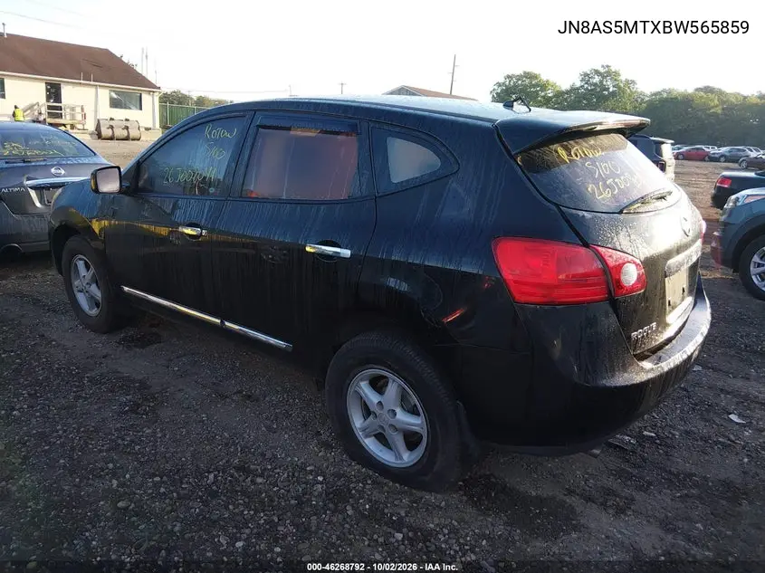 2011 NISSAN ROGUE VIN JN8AS5MTXBW565859 — фото 3