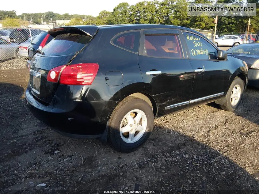 2011 NISSAN ROGUE VIN JN8AS5MTXBW565859 — фото 4