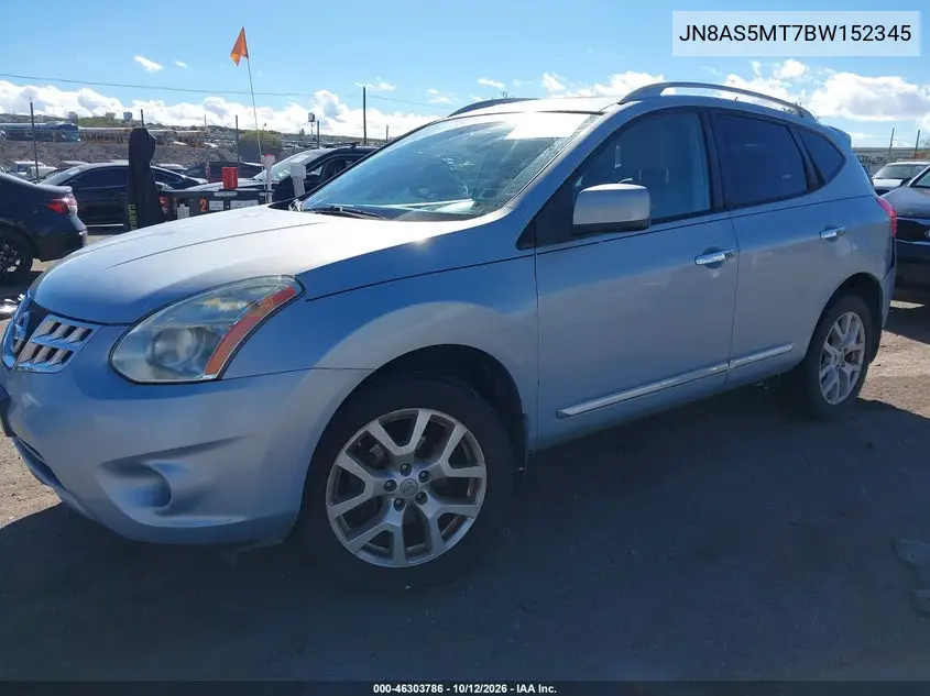 2011 NISSAN ROGUE VIN JN8AS5MT7BW152345 — фото 2