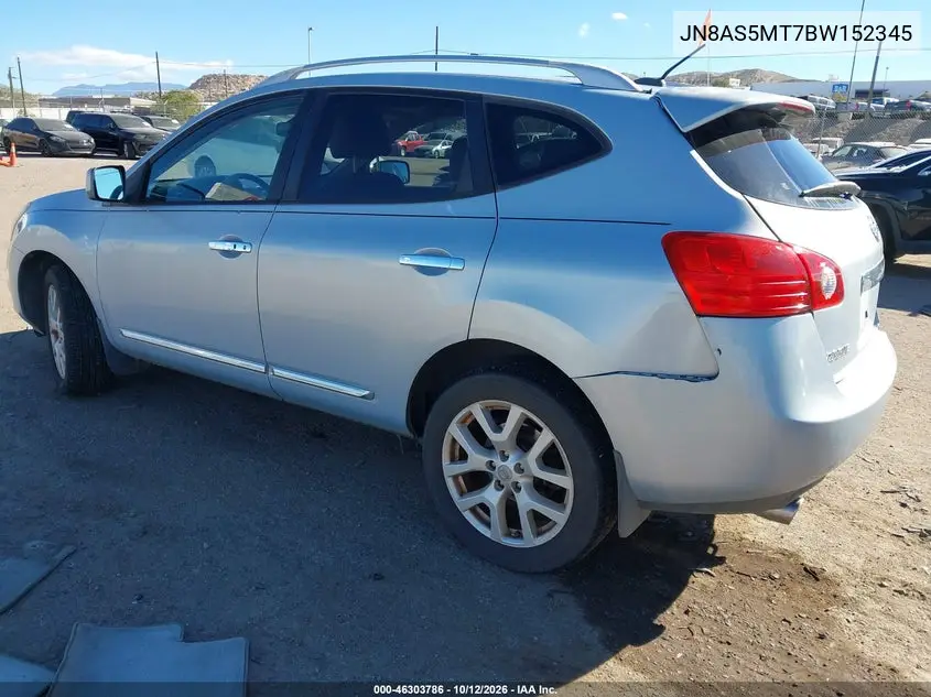 2011 NISSAN ROGUE VIN JN8AS5MT7BW152345 — фото 3