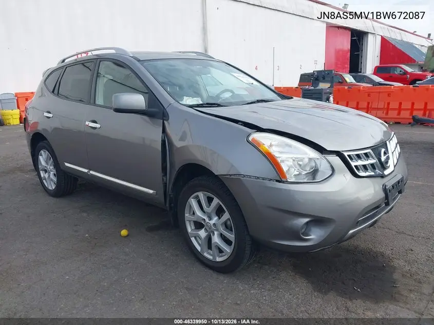 NISSAN ROGUE 2011, VIN JN8AS5MV1BW672087