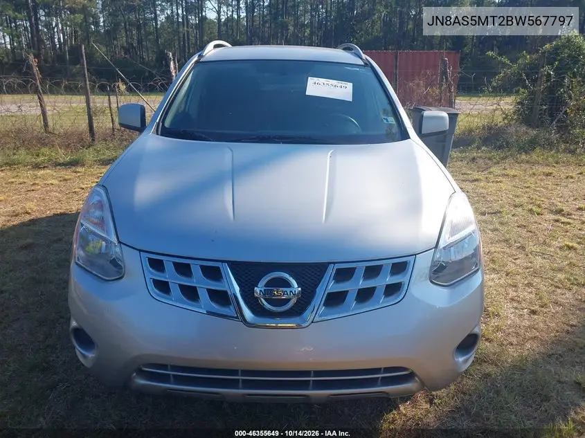 2011 NISSAN ROGUE VIN JN8AS5MT2BW567797 — фото 12