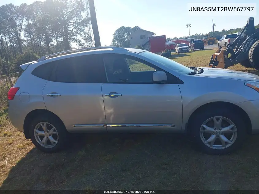 2011 NISSAN ROGUE VIN JN8AS5MT2BW567797 — фото 13