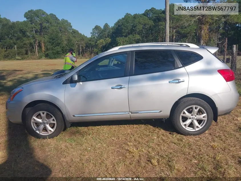 2011 NISSAN ROGUE VIN JN8AS5MT2BW567797 — фото 14