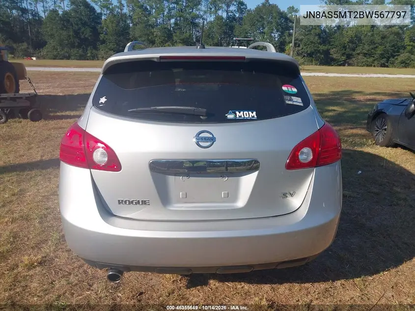 2011 NISSAN ROGUE VIN JN8AS5MT2BW567797 — фото 16