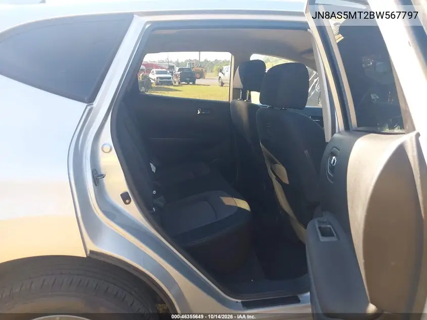 2011 NISSAN ROGUE VIN JN8AS5MT2BW567797 — фото 8
