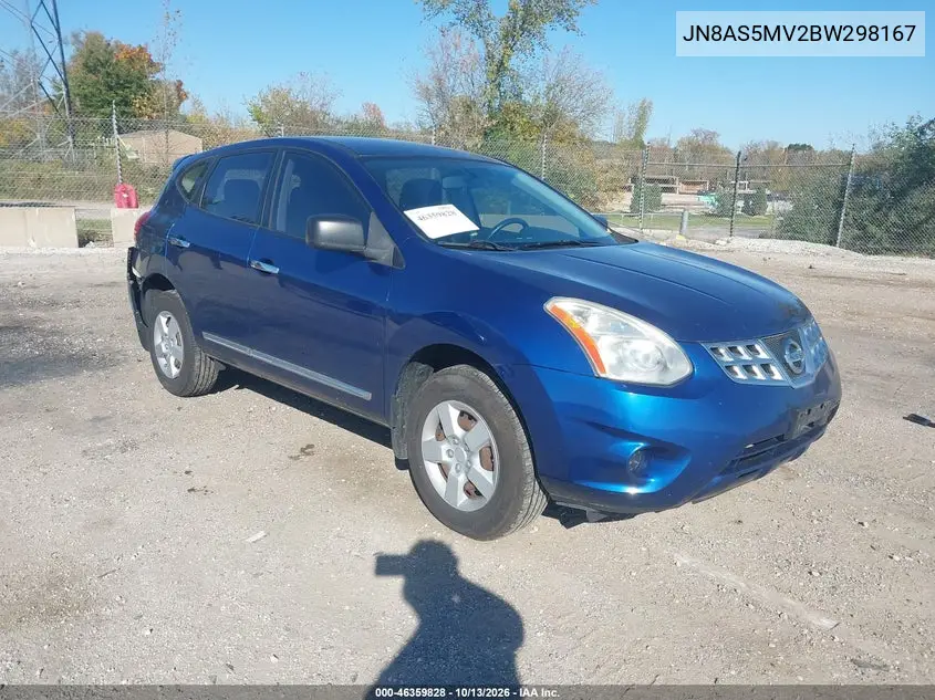 NISSAN ROGUE 2011, VIN JN8AS5MV2BW298167