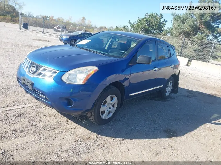 2011 NISSAN ROGUE VIN JN8AS5MV2BW298167 — фото 2