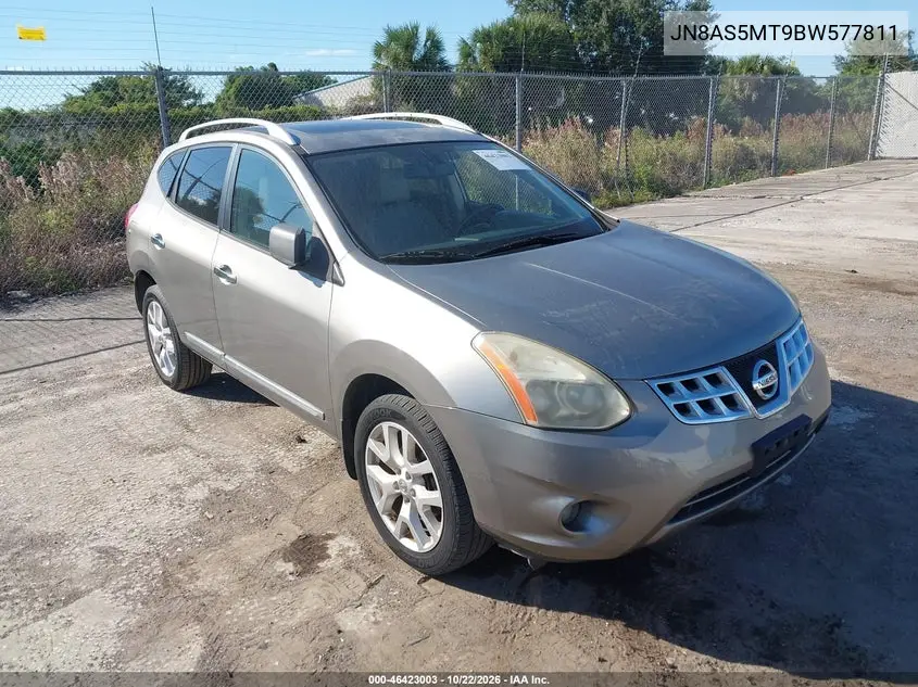 NISSAN ROGUE 2011, VIN JN8AS5MT9BW577811