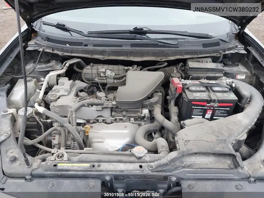 2012 NISSAN ROGUE VIN JN8AS5MV1CW380232 — фото 10